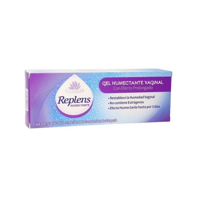 Replens Gel Humectante Vaginal C/6 Aplicadores