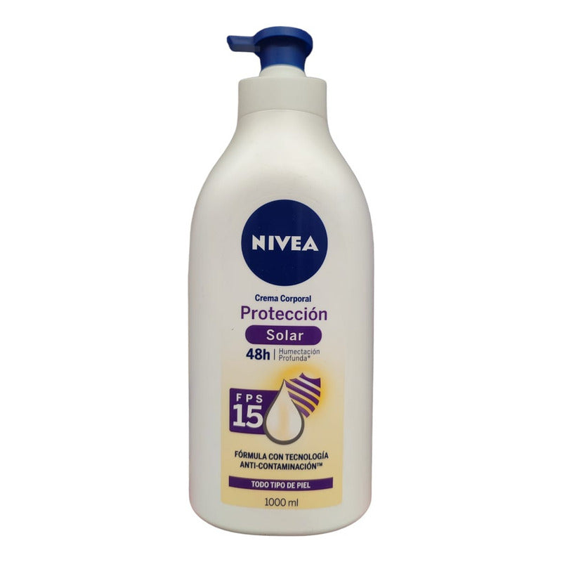 Nivea Crema Corporal Protección Solar Fps15 1000ml