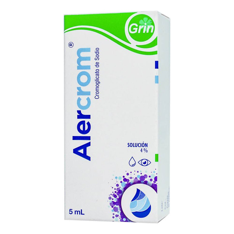 Alercrom Solución Oftálmica 4 %, 1 Frasco Gotero 5 Ml