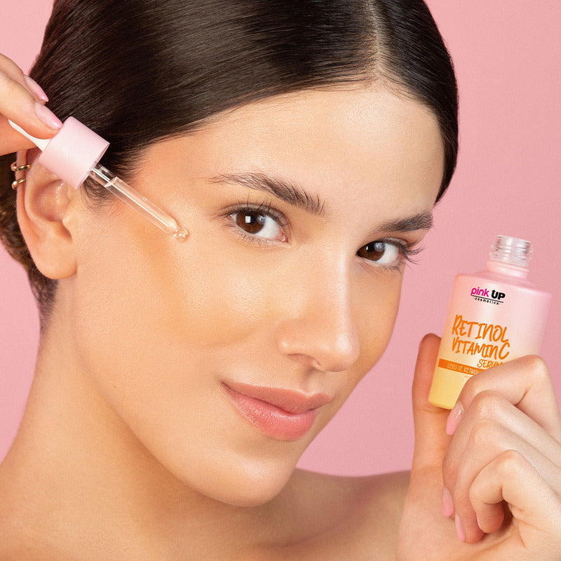 Pink Up, Suero Retinol Y Vitamina C, Reduce Y Evita Manchas Momento De Aplicación Día/noche Tipo De Piel Todo Tipo De Piel