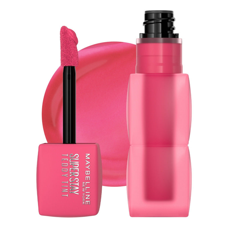 Maybelline Tinta Para Labios Super Stay Teddy Tint 5 Ml, Dura 12h, Textura Suave, No Transferencias