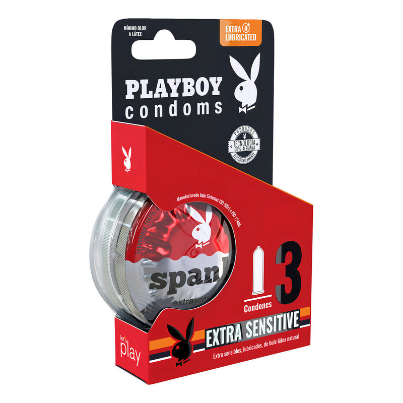 Playboy Condones De Látex Extra Sensitive