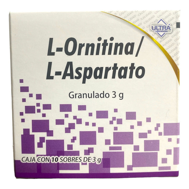 L-ornitina/ L-aspartato Granulado 10 Sobres De 3g Cu