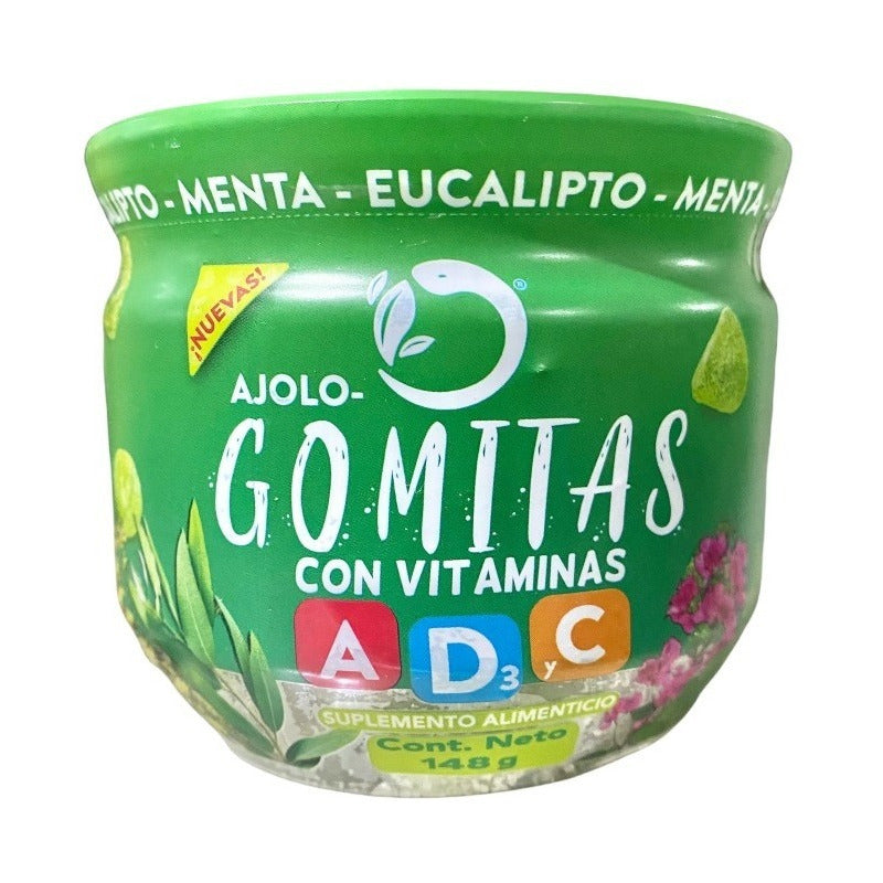 Ajolotius Gomitas Gomita - Menta Eucalipto - Unidad - 1 - 148 G