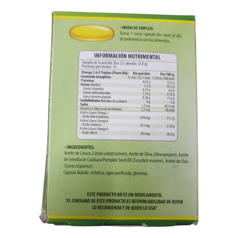 Promo Solanum Omega 3,6,9 Con 30caps Sin Sabor