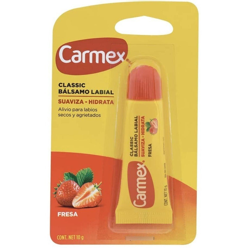Carmex Bálsamo Labial, Tubo 10 G, Fresa