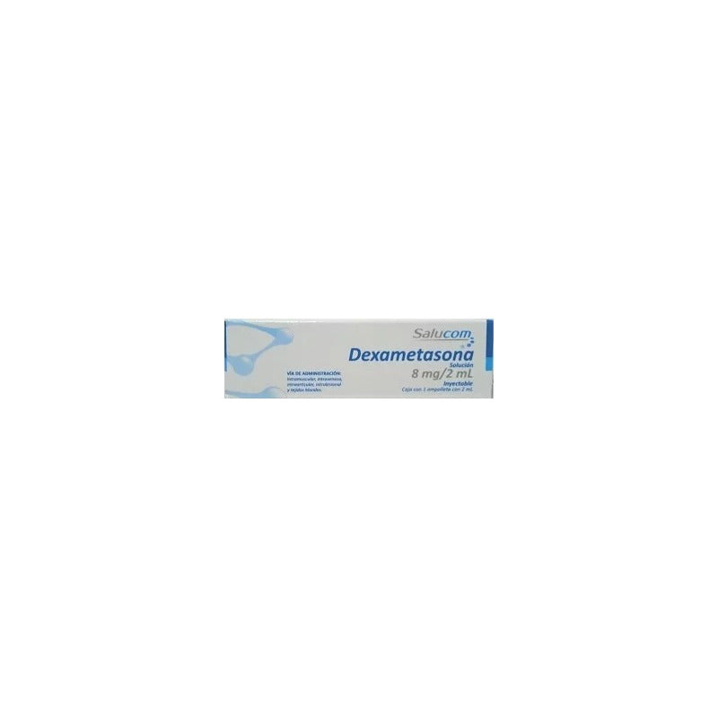 5 Ampolletas Dexametasonas Salucom Solución 8mg/2ml