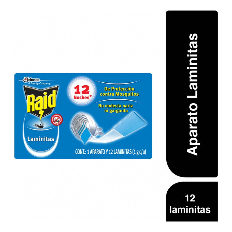 Pack X12 Insecticida En Láminas Raid