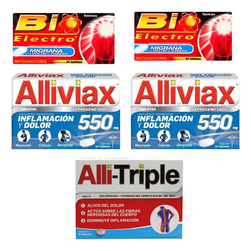 Kit Alivio Dolor E Inflamación 5 Medicamentos