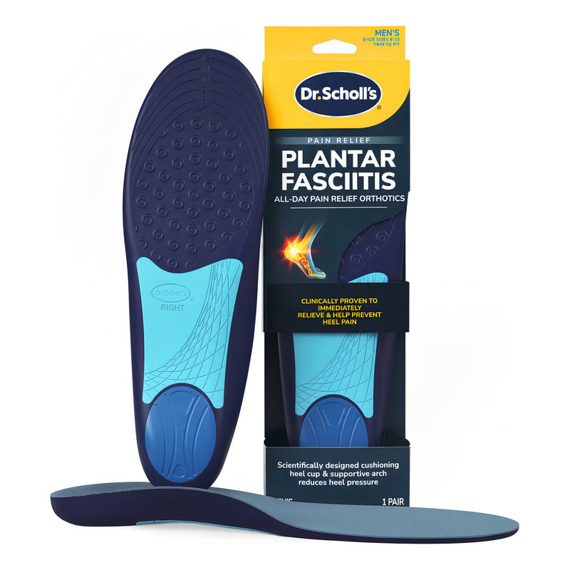Plantillas Dr Scholl Fascitis Plantar Hombre Dolor Tamaño De La Plantilla 8-13