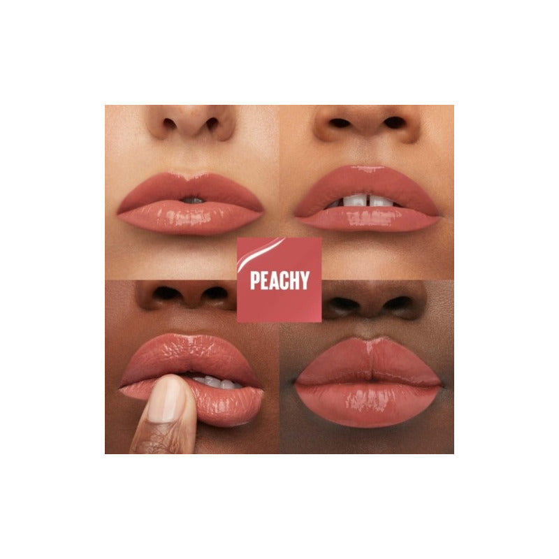 Maybelline Labial Líquido Brillante Superstay Vinyl Ink Tono Peachy, 4.2ml - Dura Hasta Por 16h, Brillo Instantáneo Sin Grumos, Sin Transferencias