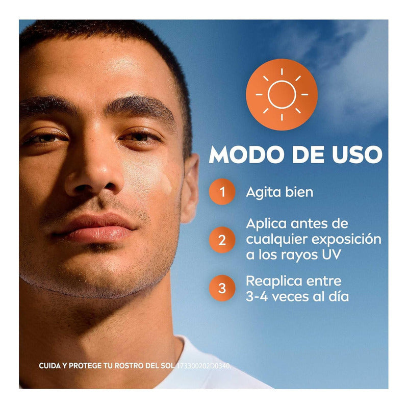 Nivea Sun Protector Solar Facial Derma Skin Clear Anti-imperfecciones Fps50 40ml Con Niacinamida, Previene Brotes Y No Obstruye Poros, Ideal Para Piel Grasa Y/o Con Tendencia Al Acné