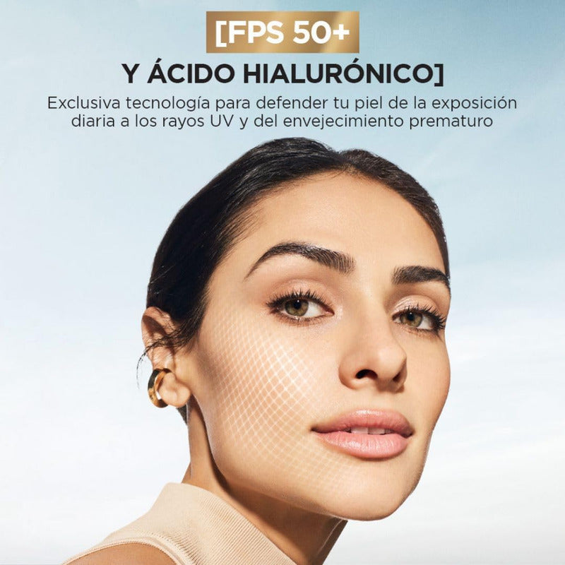 L'oreal Paris Uv Defender Sérum Invisible Protector Solar Diario Fps50+ Protege De Los Rayos Uv, Anti Manchas Y Previene Líneas De Expresión, 30ml.