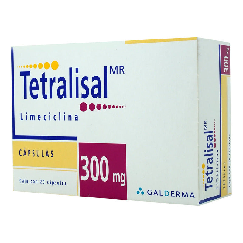 Tetralisal Cápsulas 300 Mg, 20 Cápsulas