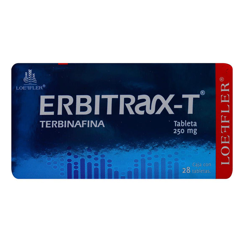 Erbitrax-t Tabletas 250 Mg, 28 Tabletas