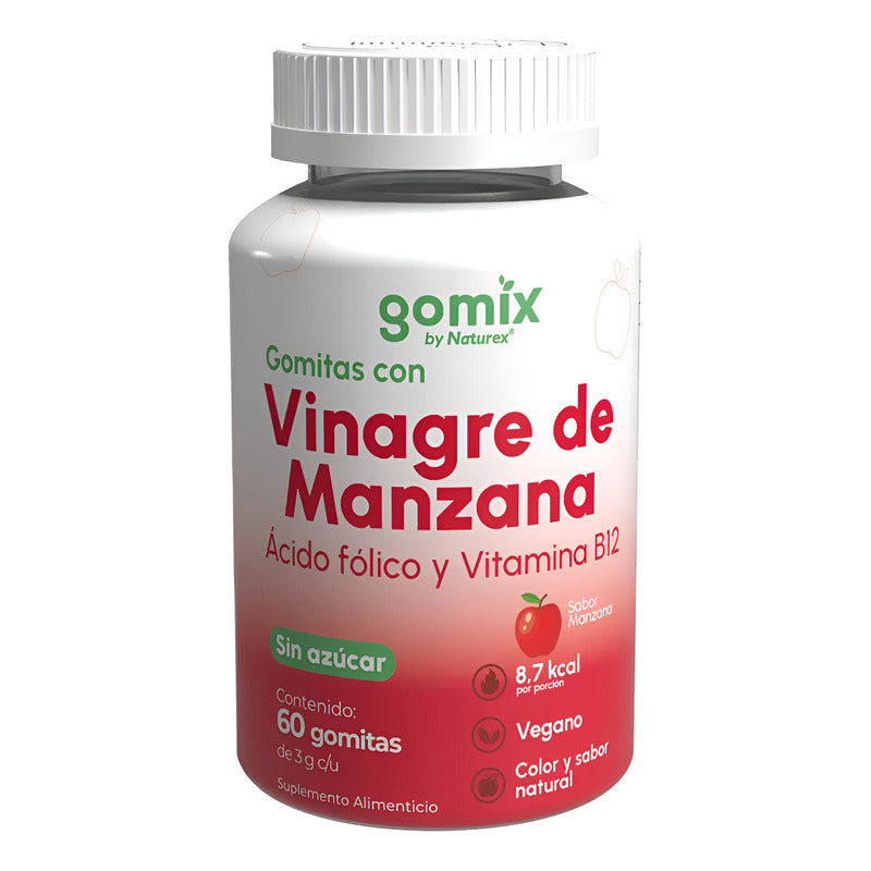 Gomix 60 Gomitas Con Vinagre De Manzana - Manzana