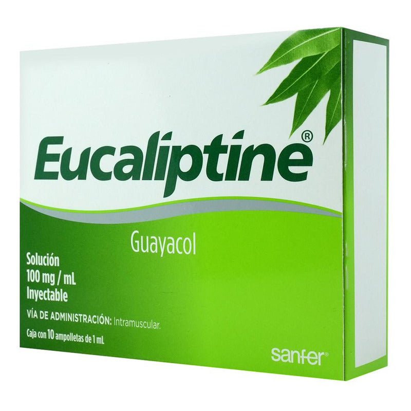 Eucaliptine Solucion Inyectable 100 Mg Caja C/10 Ampolletas