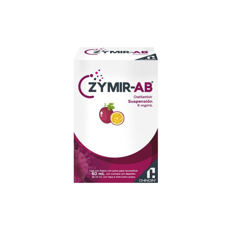 Zymir-ab Oseltamivir Suspensión 6ml Frasco Con Polvo 60ml