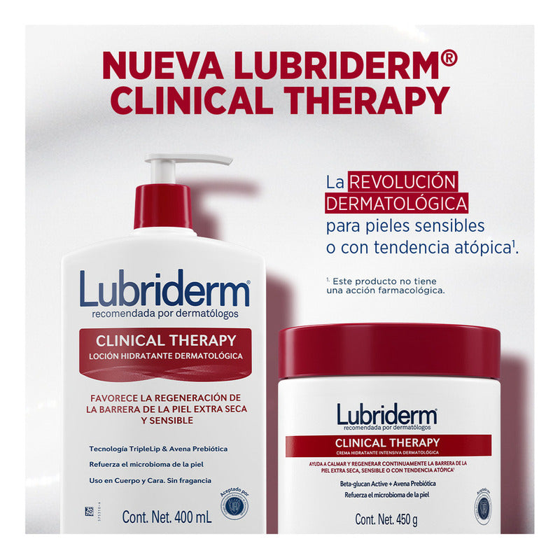 Crema Corporal Lubriderm Clinical Therapy Tarro 450 G