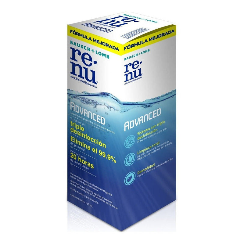 Solución Bausch + Lomb Renu Advanced 355ml Con Estuche Para Lentes De Contacto Blandos