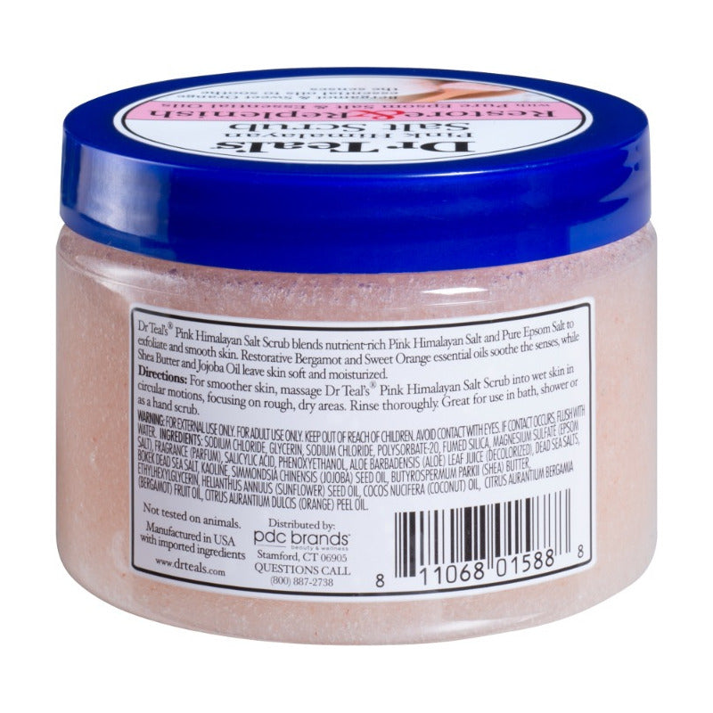 Dr Teal's Exfoliante Corporal Con Sal Rosa Del Himalaya, 454g