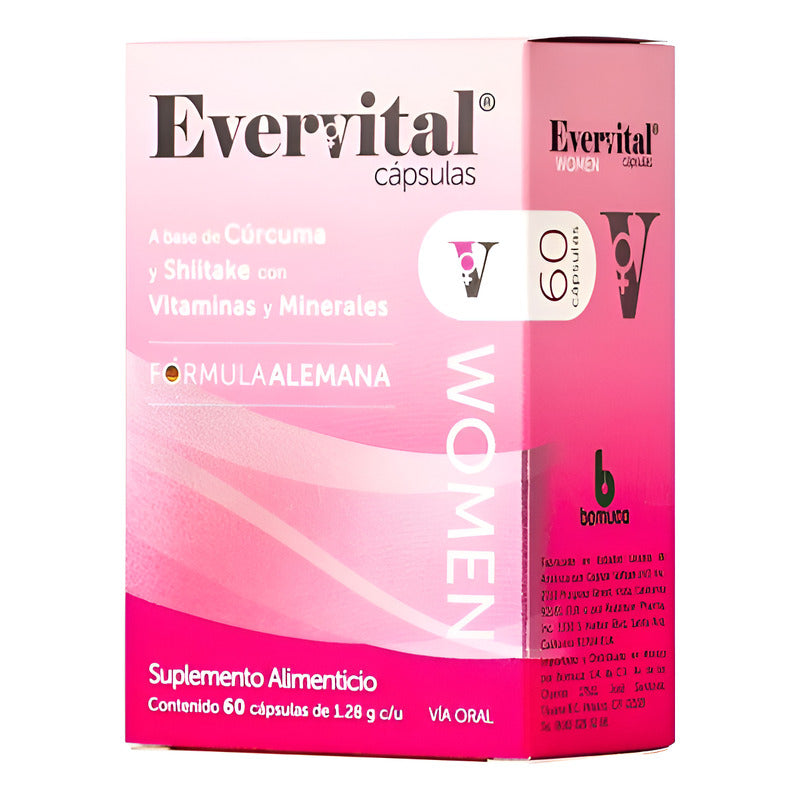 Evervital Women Vitaminas Y Minerales 60 Cápsulas N/a