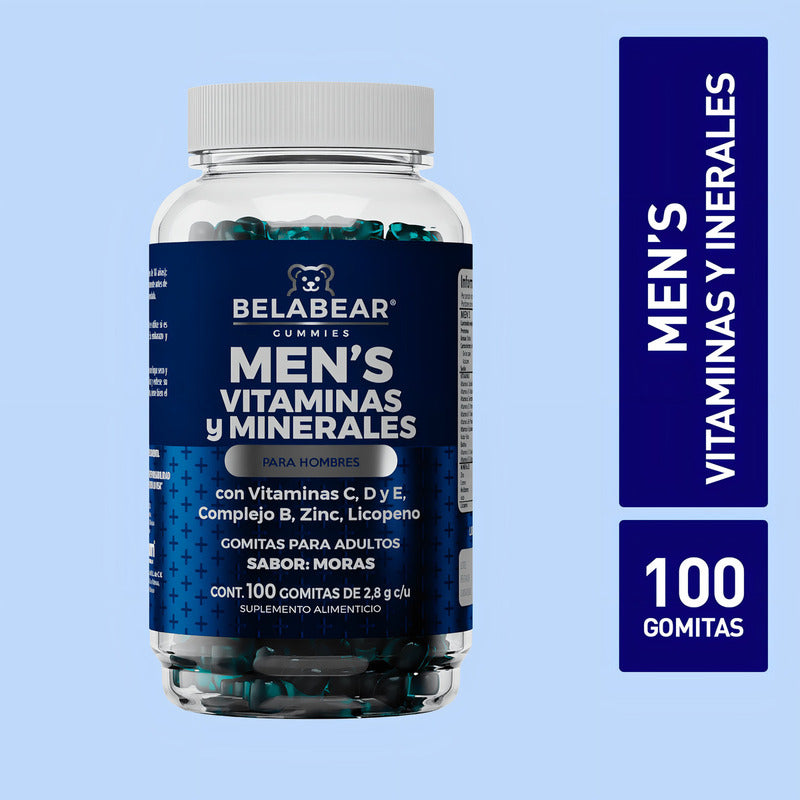 Suplemento En Gomitas Solanum Pharma Men's Multi Sabor Moras De 280g 100 Un