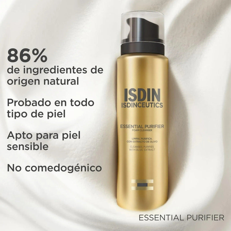 Espuma Limpiadora Purificante | Isdinceutics Essential 150ml Momento De Aplicación Día/noche Tipo De Piel Normal