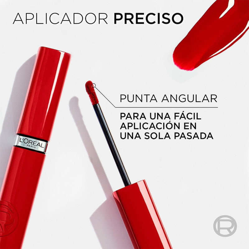 L'oréal Labial Líquido Brillante Larga Duración Rouge420 Rouge Paris 420