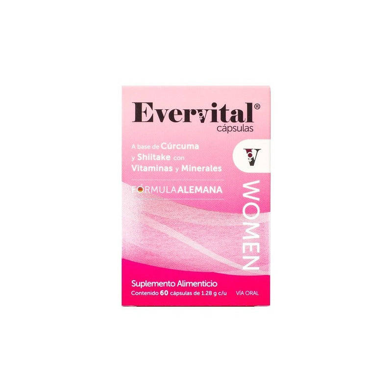 Evervital Women Vitaminas Y Minerales 60 Cápsulas N/a