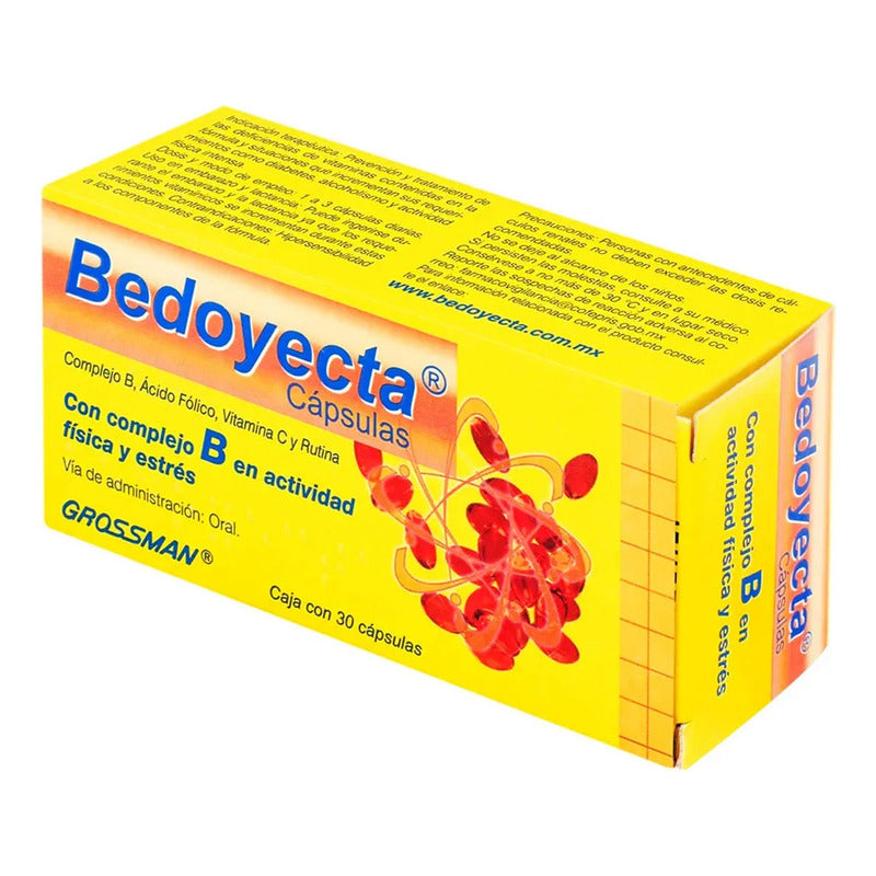 3 Cajas De Bedoyecta 30 Caps Cu