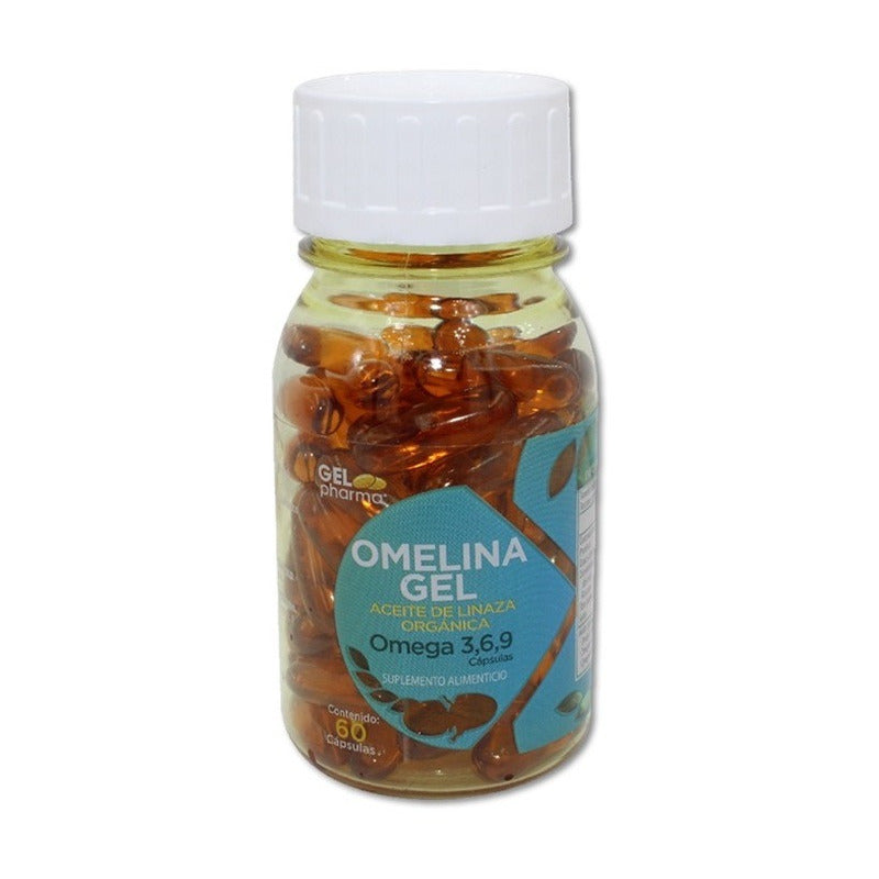 Omelina Gel Omega 3,6,9 Aceite De Linaza Orgánica 60 Cap No