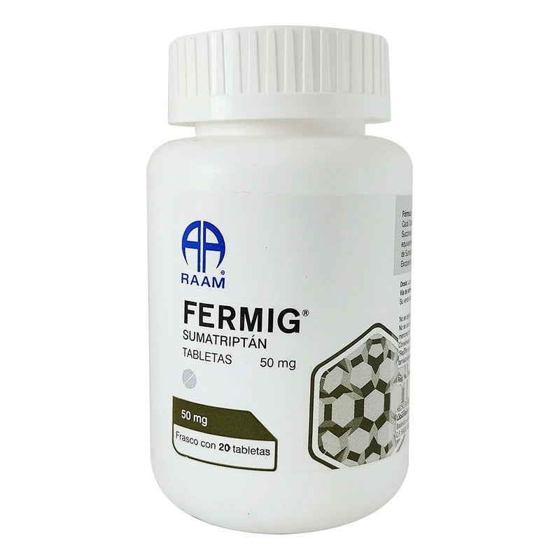 Ferming Sumatriptán 50 Mg Frasco Con 20 Tabletas