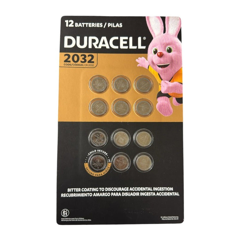 Paquete De Baterías De Litio Duracell 2032 3v 12u