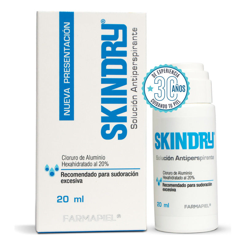 Antitranspirante Skindry Desodorante No, 20ml Protección 72 Hrs Control Sudor Mal Olor Hiperhidrosis Extra Efectivo No Mancha Ropa