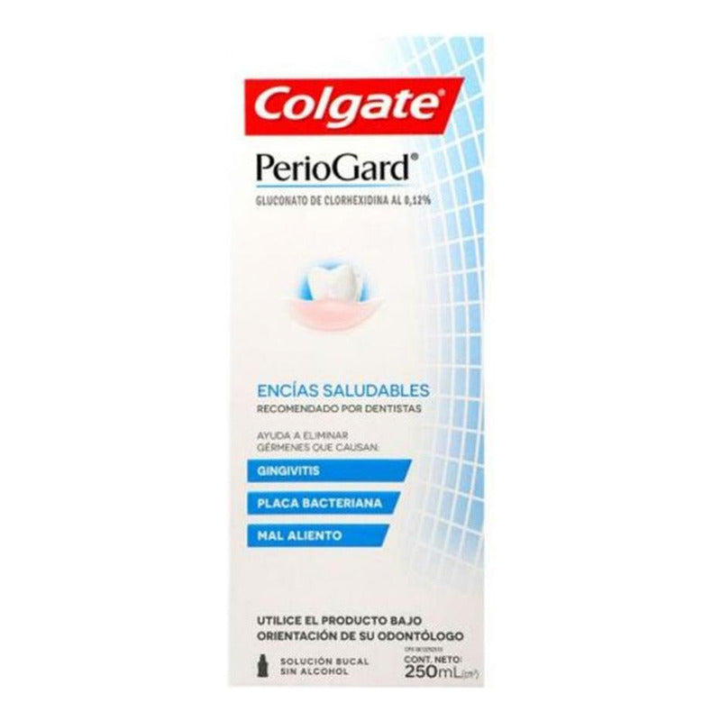 Enjuague Bucal Colgate Periogard Menta Original Sin Alcohol 250m