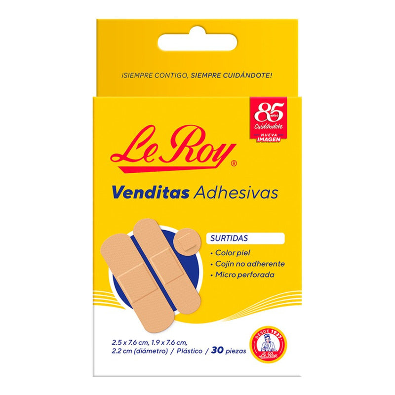 Venditas Adhesivas Le Roy 30pz Color Piel