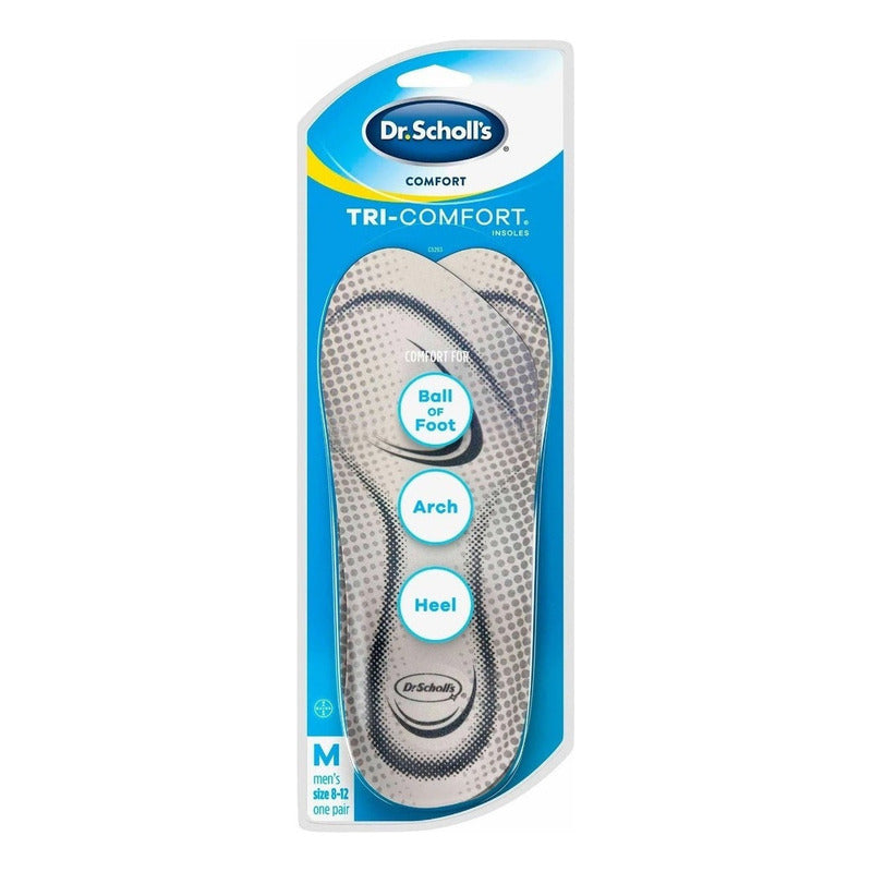 Dr Scholls Pantilla Tri-comfort Caballero 1 Par