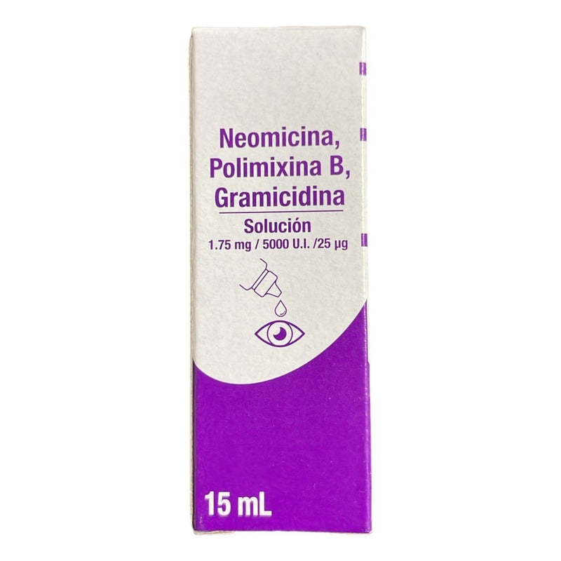 Neomicina / Polimixina B / Gramicidina Solución Frasco 15ml