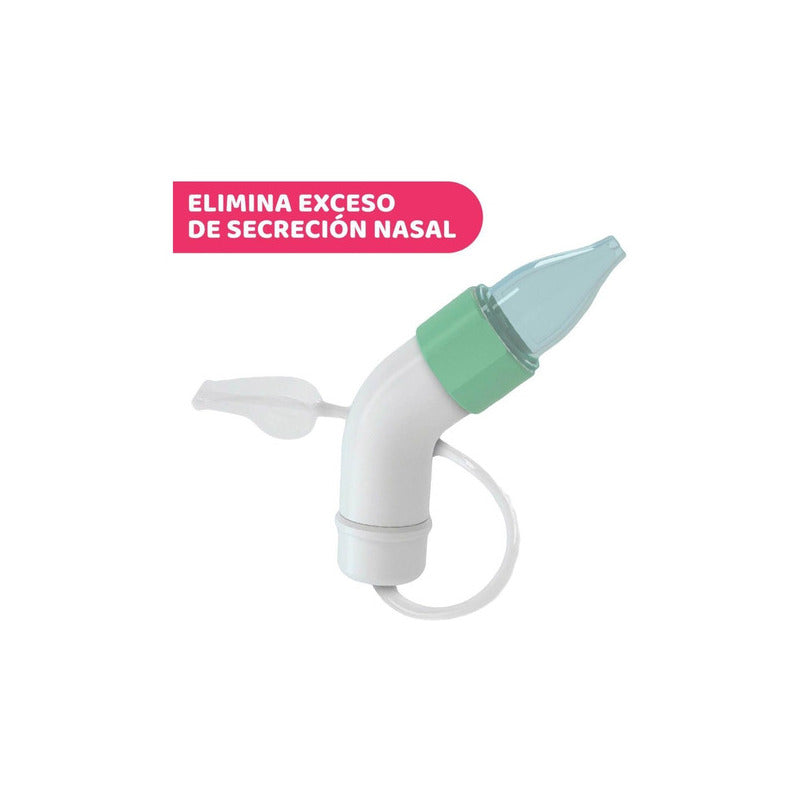 Aspirador Nasal Bebe Chicco Physio Clean Succion Color Verde Verde