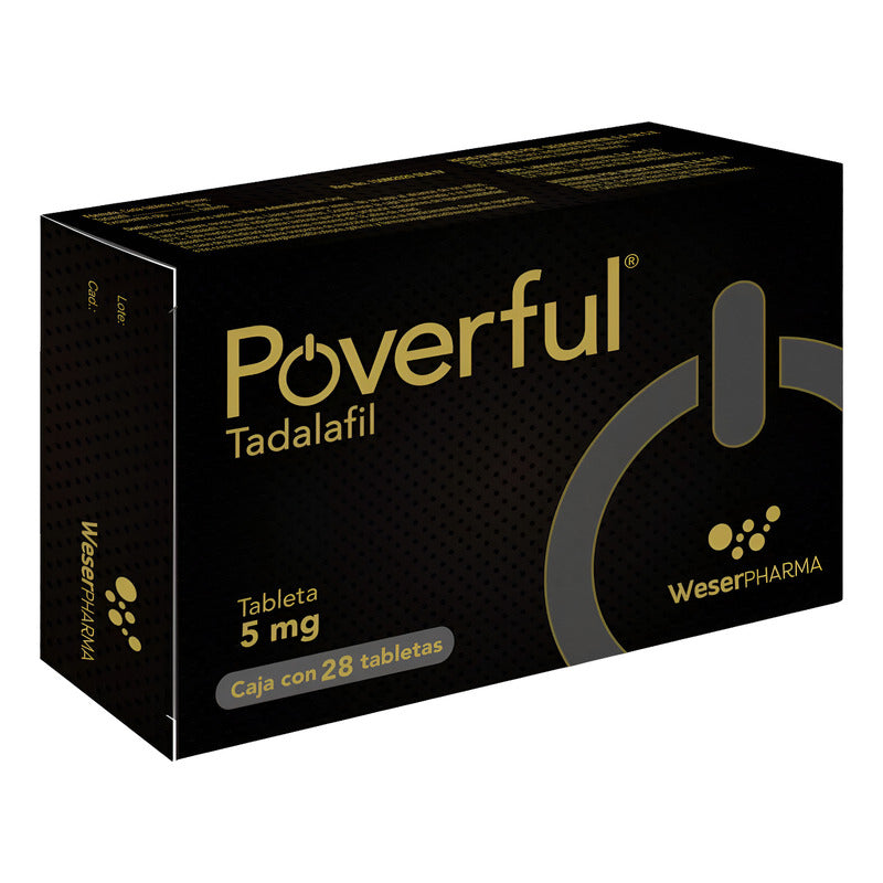 Poverful Tadalafil 5 Mg Con 28 Tabletas