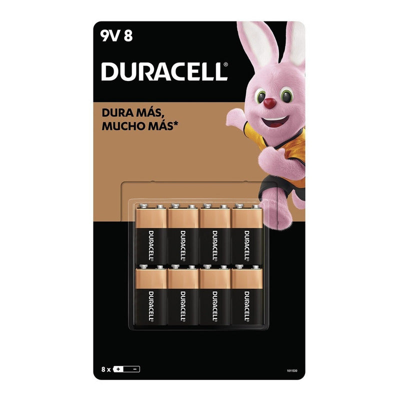 Duracell, Baterías 9v De 8 Piezas