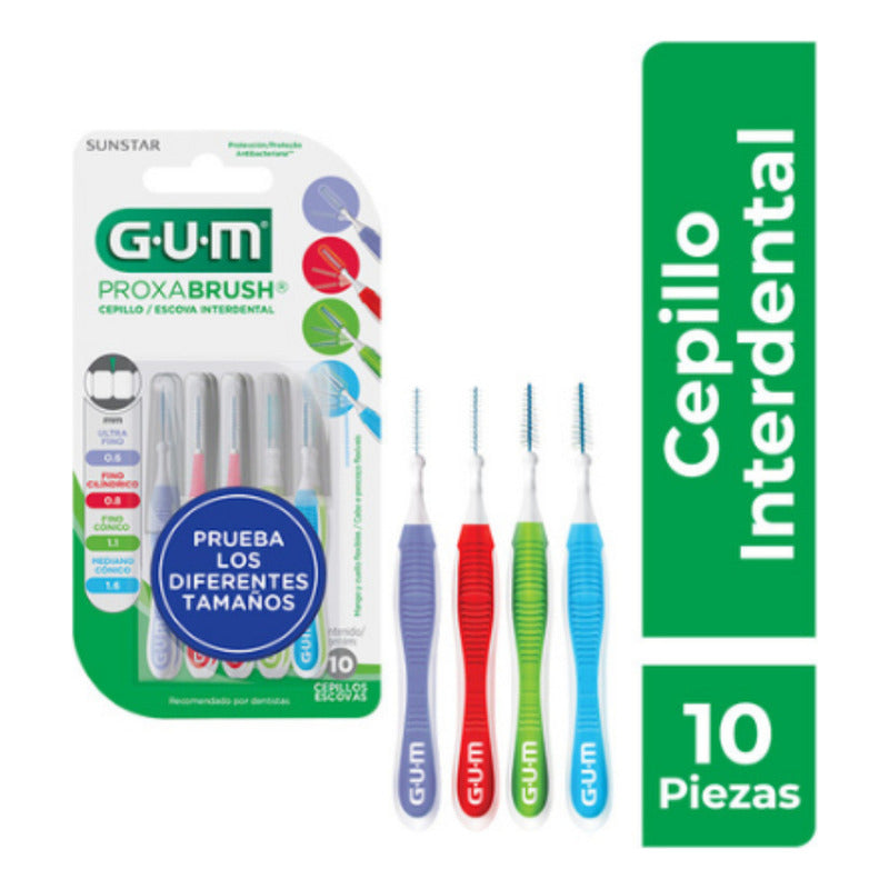 Gum - 0.8 Mm 0.6 Mm 1.1 Mm Y 1.6 Mm - Ultra Fino, Fino Cilíndrico, Fino Cónico, Mediano Cónico - 10 - Unidad - 1