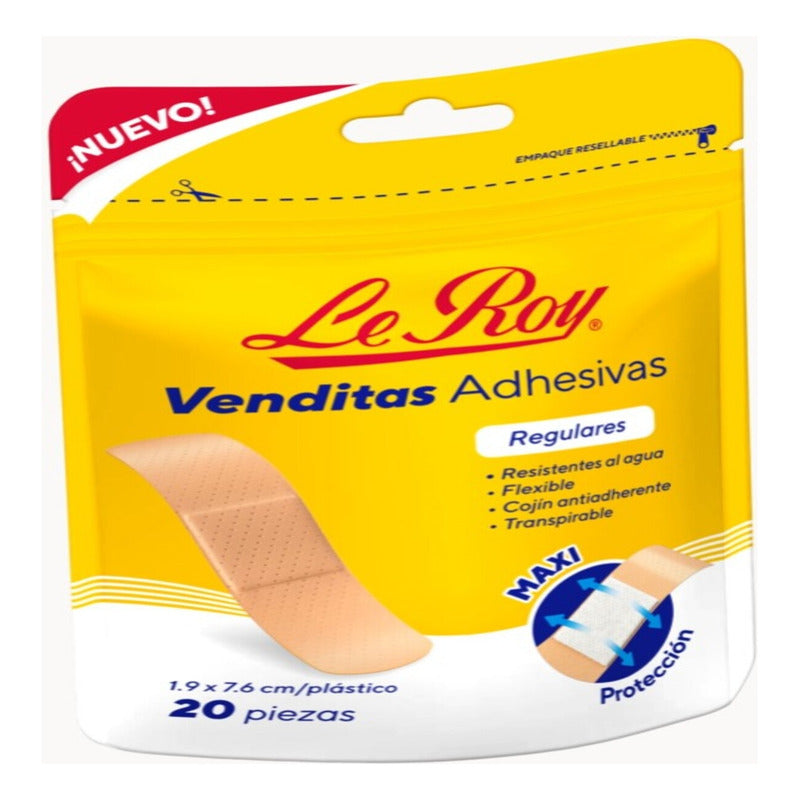 Le Roy Venditas Adhesivas Maxi Protección 20pz