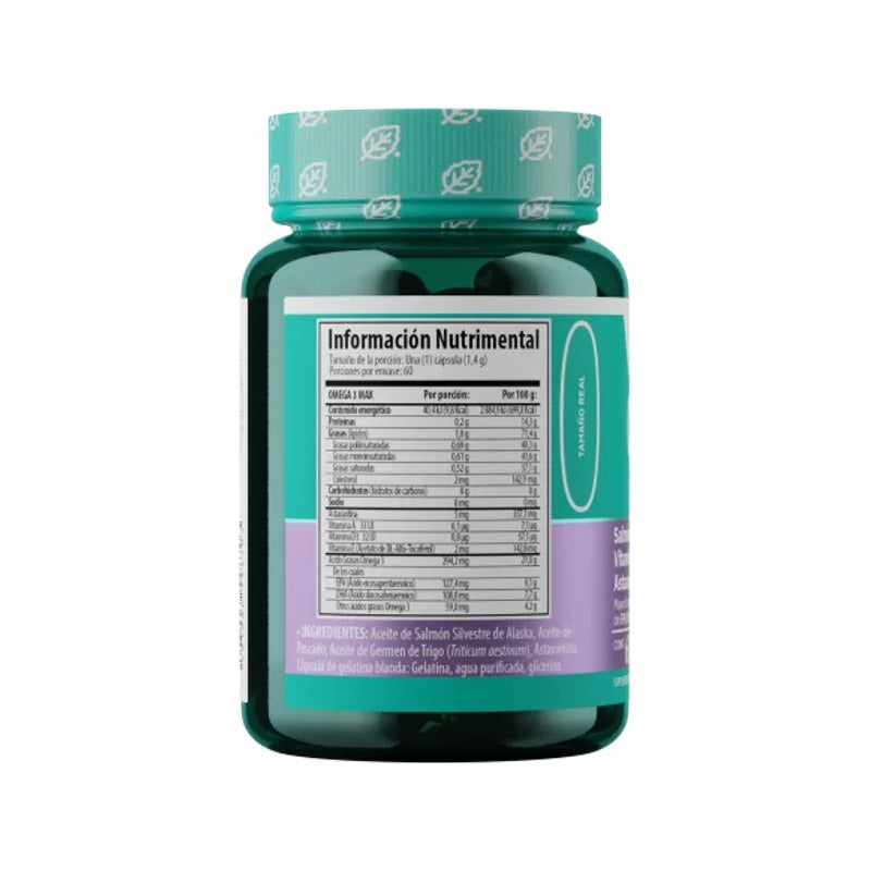 Solanum Omega 3 Max Salmón 60 Cápsulas Natural