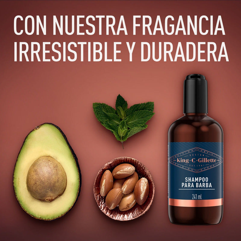 Shampoo Para Barba King C. Gillette 241ml