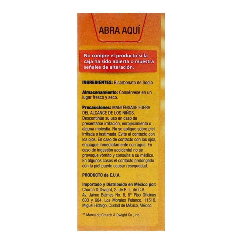 Bicarbonato De Sodio Arm & Hammer 227g Para Cuidado Facial Y Dental