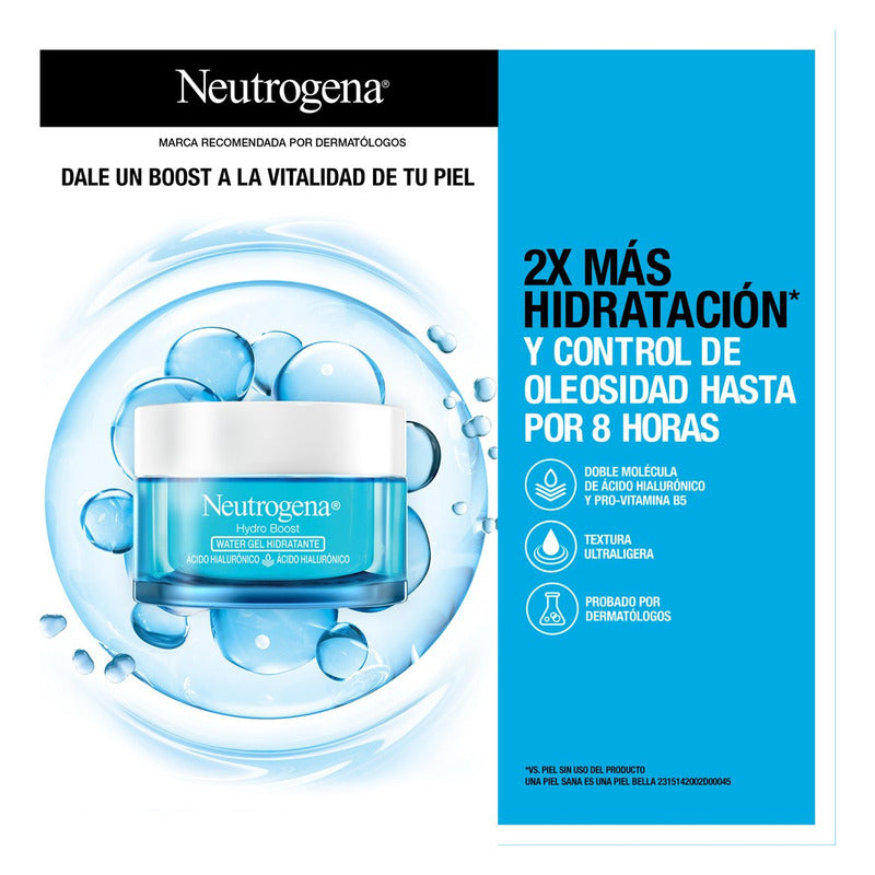 Neutrogena Hydro Boost Gel Hidratante Facial 50 G Ácido Hialurónico Todo Tipo De Piel