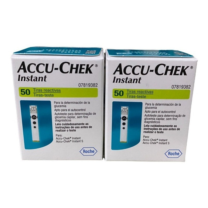 Accu-chek Instant 100 Tiras Para Glucómetro