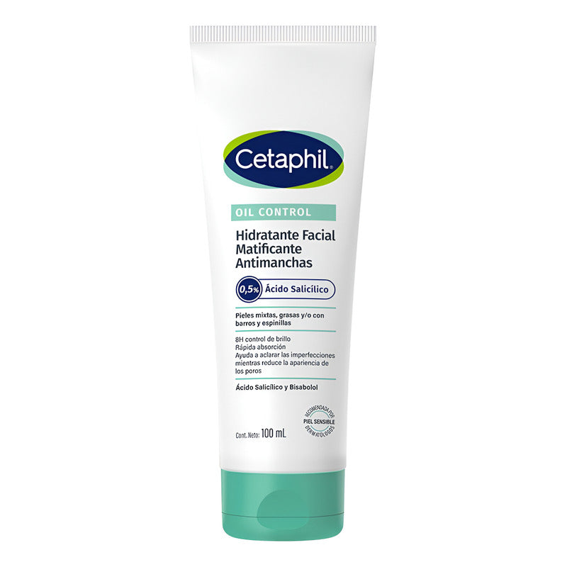 Cetaphil Oil Control Hidratante Facial Antimanchas 100ml Acneica Día/noche